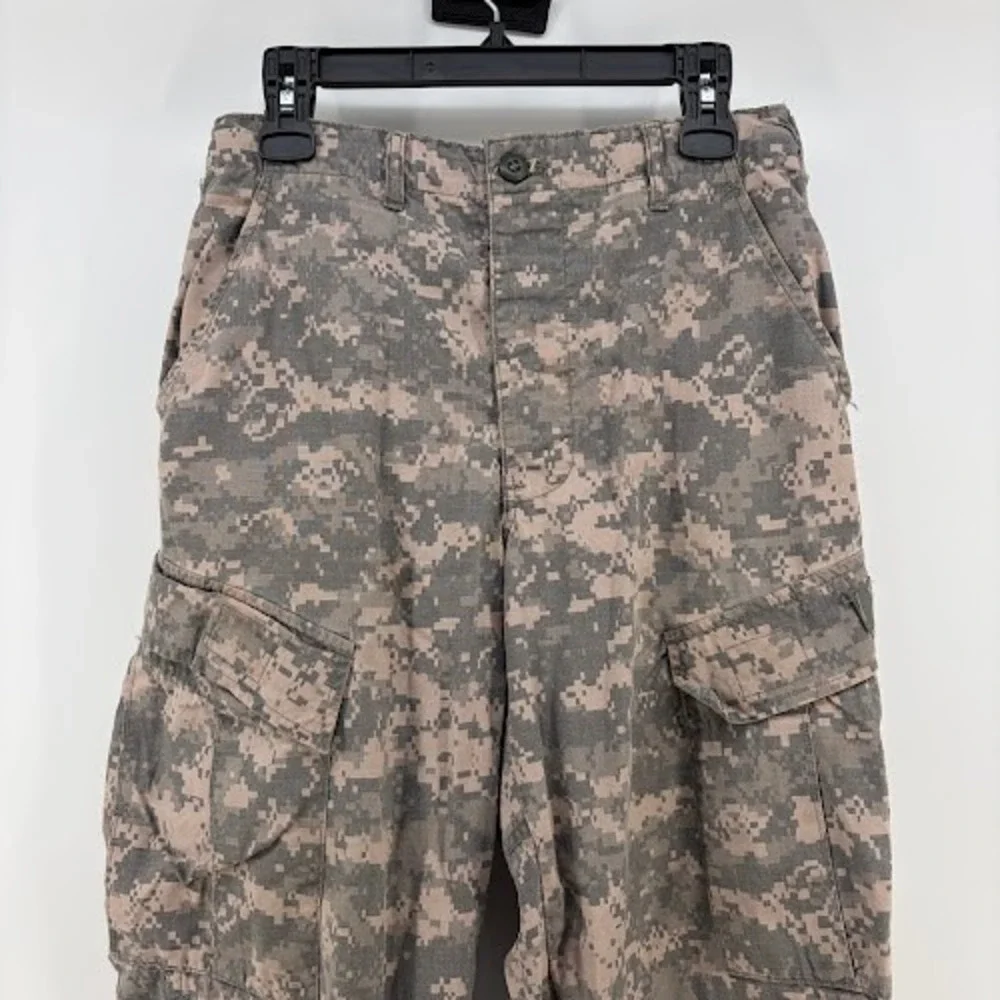 Army Combat Uniform ACU Trousers Small Long 30x34  Digital Camo Pants rip stop